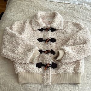 The Great Shearling Toggle Coat (like new)